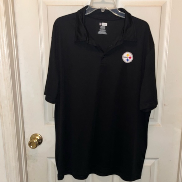 NFL Team Apparel Steelers Men’s TX3 Cool Short Sleeve Polo Shirt. Sz 2XL. - Picture 1 of 4